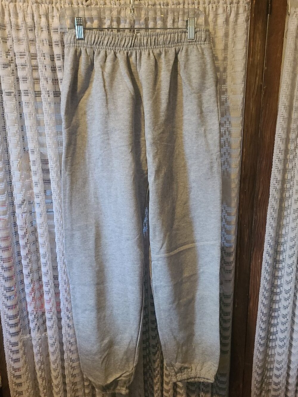 Fruit of the Loom Eversoft Fleece Joggers Sweatpants - Grey Heather Medium NEW